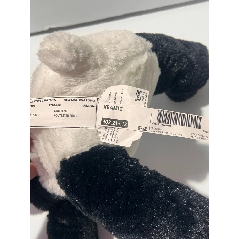 3 IKEA Plush Lot KRAMIG Panda JATTELIK Dinosaur BLAVINGAD Octopus (No Light)
